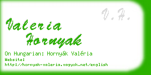 valeria hornyak business card
